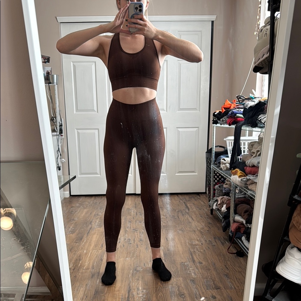Women's Brown Activewear Set